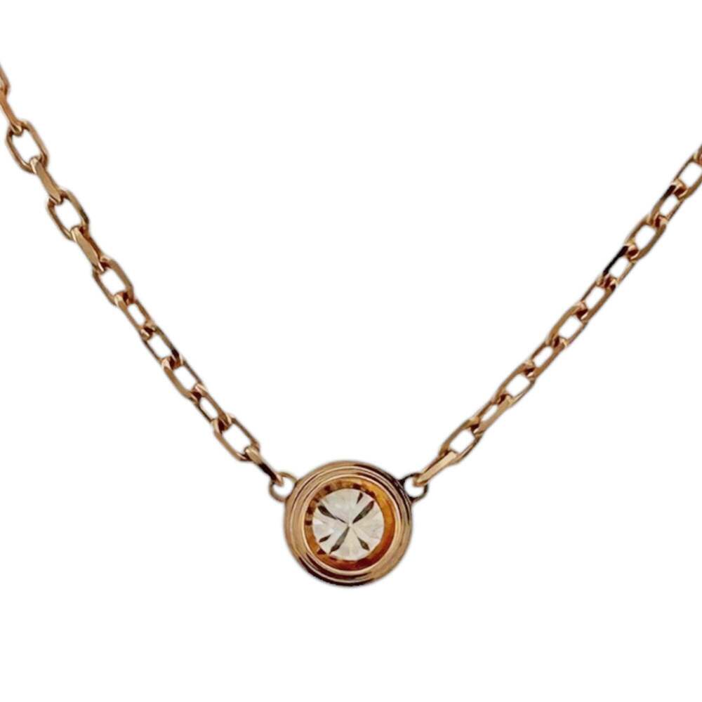 Cartier Damour Diamants Légers necklace, approximately 0.09ct diamond, 18K pi... - Picture 3 of 7